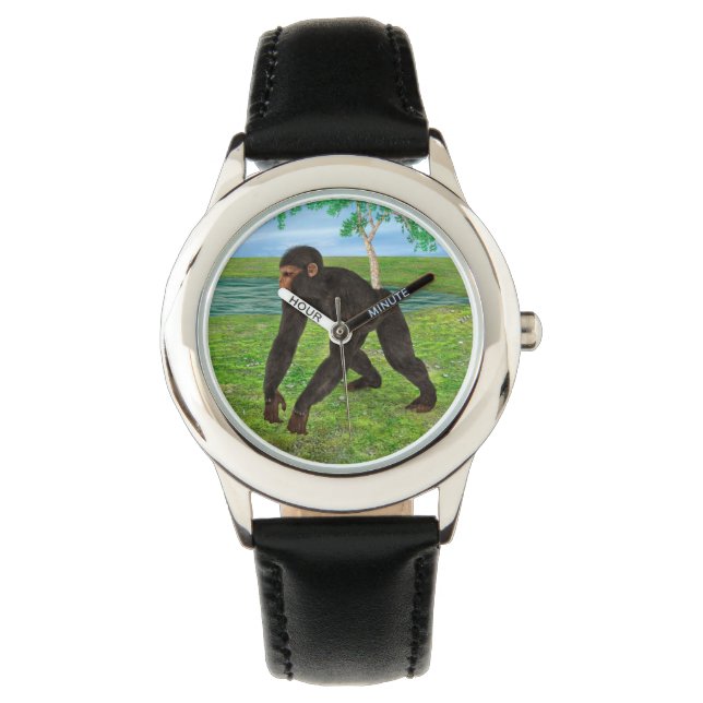 Chimpansee Horloge (Voorkant)