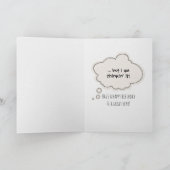 chimpansee humor van 66 jaar kaart (Binnen)