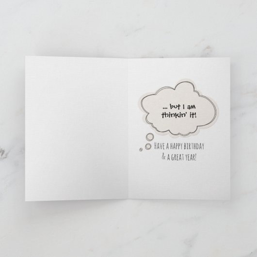 Chimpansee humor van 69 jaar kaart (Binnen)