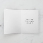 chimpansee humor voor aanmoediging van vriend kaart (Binnen)