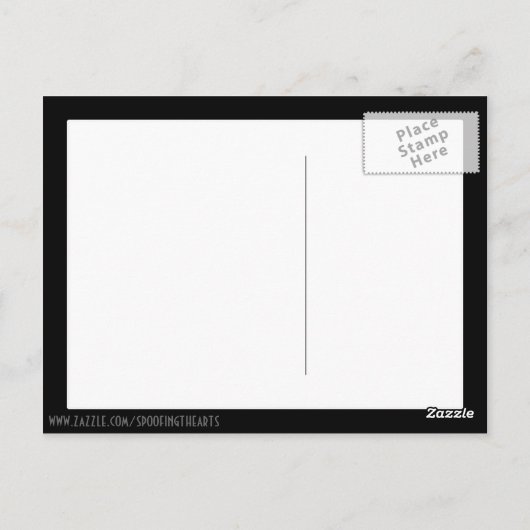 Chimpansee in de stad briefkaart (Achterkant)