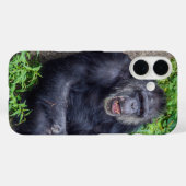 Chimpansee in groene Planten Case-Mate iPhone Case (Achterkant (horizontaal))