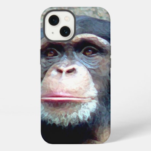 Chimpansee iPhone Hoesje (Achterkant)