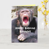 Chimpansee_ Kaart (Gele Bloem)