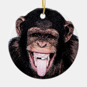 Chimpansee Keramisch Ornament (Voorkant)