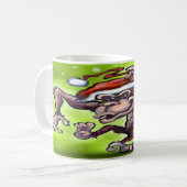 Chimpansee Kerstmis Koffiemok (Voorkant links)