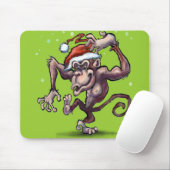 Chimpansee Kerstmis Muismat (Met muis)