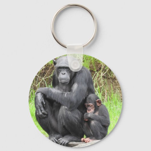 Chimpansee Key Ring Sleutelhanger (Voorkant)