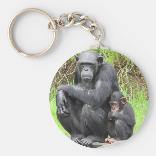 Chimpansee Key Ring Sleutelhanger (Voorkant)