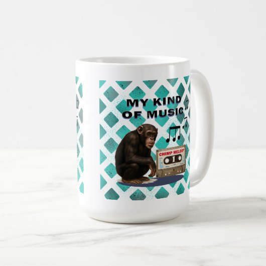 chimpansee koffiemok (Voorkant rechts)