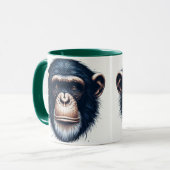 Chimpansee koffiemok mok (Voorkant links)