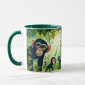 Chimpansee koffiemok mok (Links)