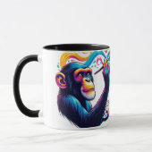Chimpansee koffiemok mok (Links)