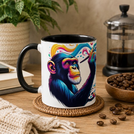 Chimpansee koffiemok mok