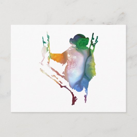 chimpansee-kunst briefkaart (Voorkant)