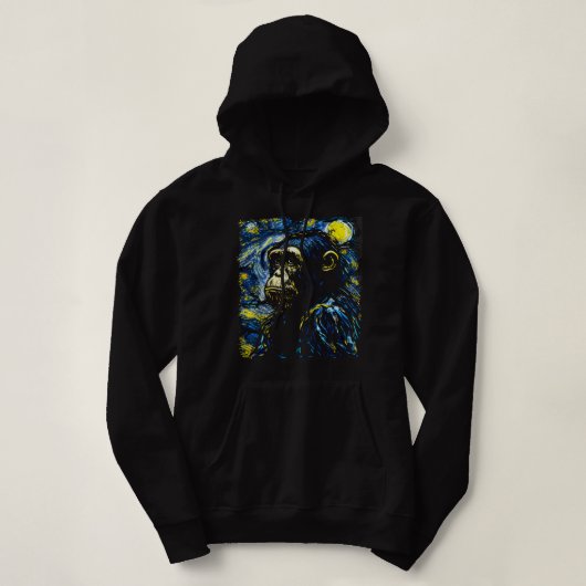 Chimpansee Lover Gift Art Hoodie (Design voorkant)