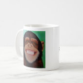 Chimpansee Mmiling Monkey Print Koffiemok (Voorkant links)