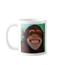 Chimpansee Mmiling Monkey Print