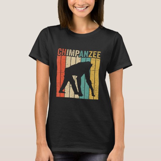  Chimpansee Monkey Chimp Ape Wildlife Chimp T-shirt (Voorkant)