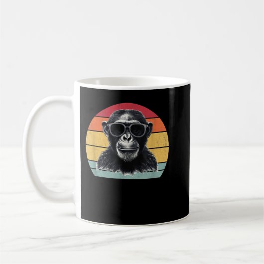 Chimpansee Monkey  Chimpansee Koffiemok (Links)