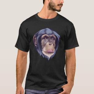 Chimpansee Monkey Face Primate Monkey Trainer Anim T-shirt