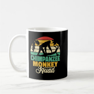 Chimpansee monkey squad chimpansee apen  mannen Pr Koffiemok