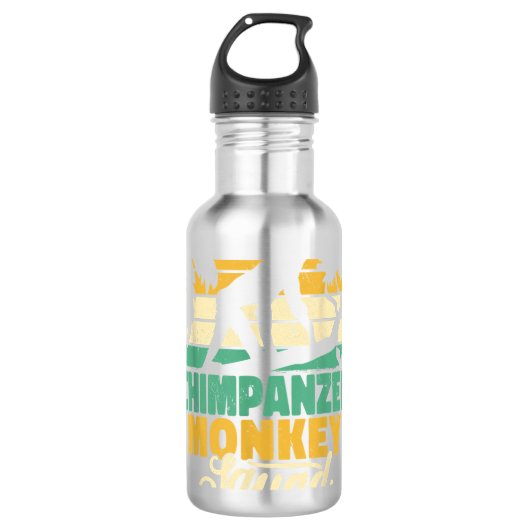 Chimpansee monkey squad chimpansee apen  mannen Pr Waterfles (Voorkant)