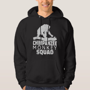 Chimpansee monkey squad Primaten chimpansee vintag Hoodie