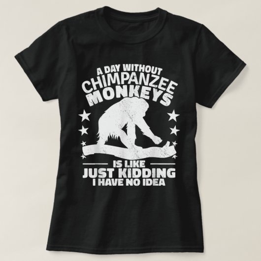 Chimpansee monkey squad Primaten chimpansee vintag T-shirt (Design voorkant)