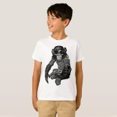 Chimpansee Monkey Wearing sun Glasses Originele ku T-shirt (Voorkant volledig)