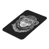 Chimpansee Motorcycle Rider Magneet (Linkerzijde)