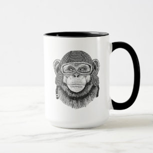 Chimpansee Motorcycle Rider Mok