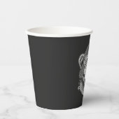 Chimpansee Motorcycle Rider Papieren Bekers (Voorkant)