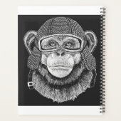 Chimpansee Motorcycle Rider Planner (Achterkant)