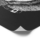 Chimpansee Motorcycle Rider Poster (Hoek)