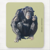 Chimpansee Mousepad Muismat (Voorkant)