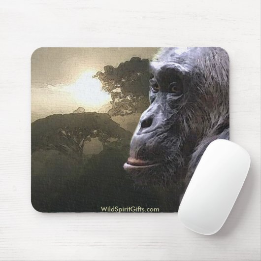 Chimpansee Mousepad Muismat (Met muis)