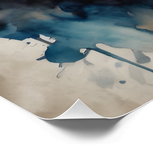 Chimpansee no 4 Glanzend Poster (Hoek)