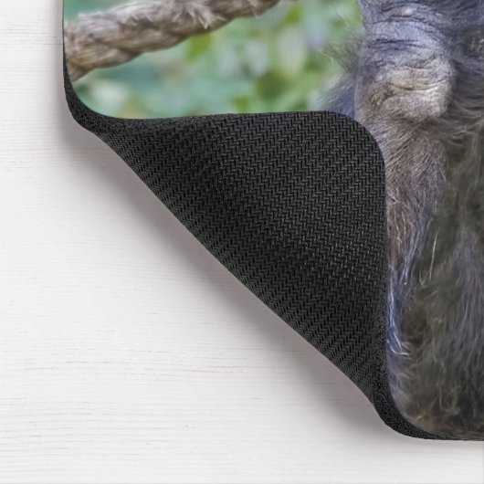 Chimpansee op touw muismat (Hoek)