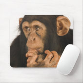 Chimpansee (Pan troglodytes). Jonge speelbal 2 Muismat (Met muis)