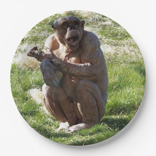 CHIMPANSEE PAPIEREN BORDJE (Voorkant)