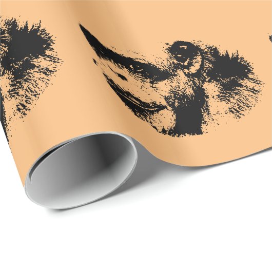 Chimpansee Pop Art Cadeaupapier (Rol Hoek)