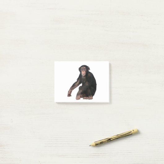 Chimpansee Post-it® Notes (Op bureau)
