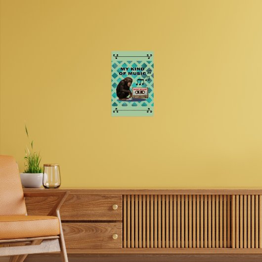 chimpansee  poster (Woonkamer 2)