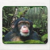 Chimpansee Rainforest Conservation Mousepad Muismat (Voorkant)