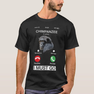 Chimpansee roept aap chimpansee mensaap dier Nove T-shirt