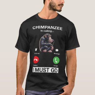 Chimpansee roept dat ik een grappige chimpansee aa t-shirt