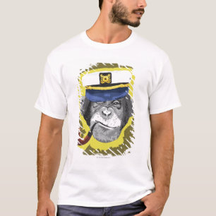 Chimpansee Roking Pipe T-shirt