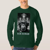 Chimpansee Selfie UFO Fun Quirky Gift T-shirt (Voorkant)