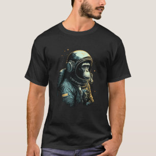 Chimpansee Space Astronaut Travel Monkey T-shirt